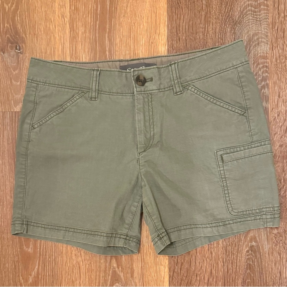 Eddie Bauer Khaki Cargo Activewear Shorts